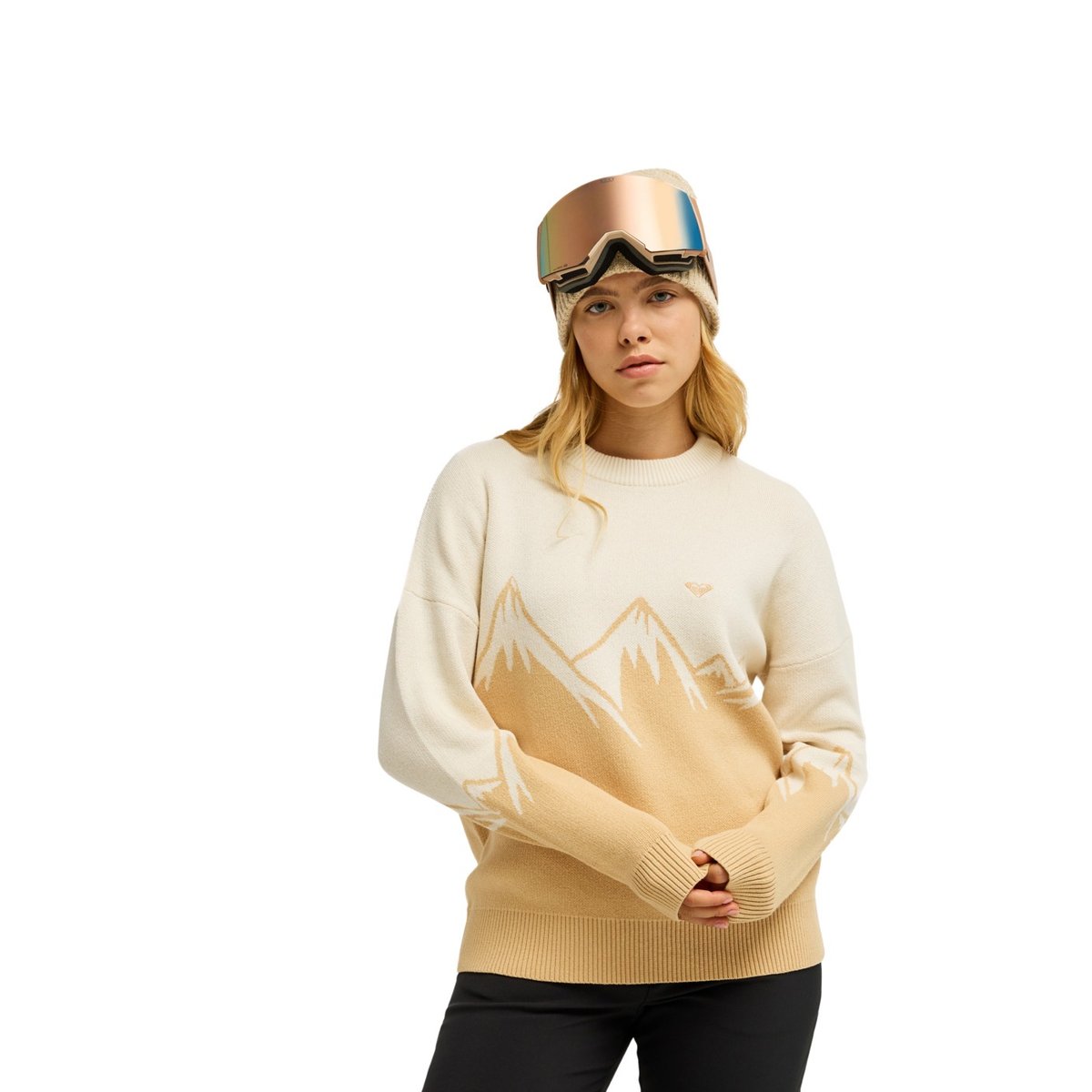 Haut première couche technique COZY SOUND. blanc mount placement whisper white, ROXY