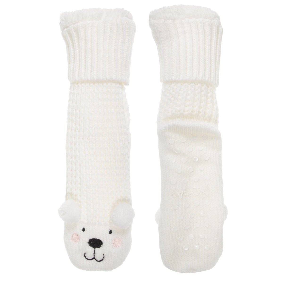 Chaussettes d'intérieur blanc, ISOTONER