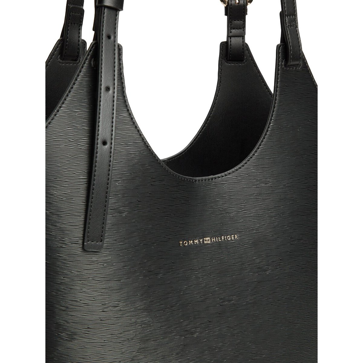Sac porté épaule, TH MODERN TOTE noir, TOMMY HILFIGER