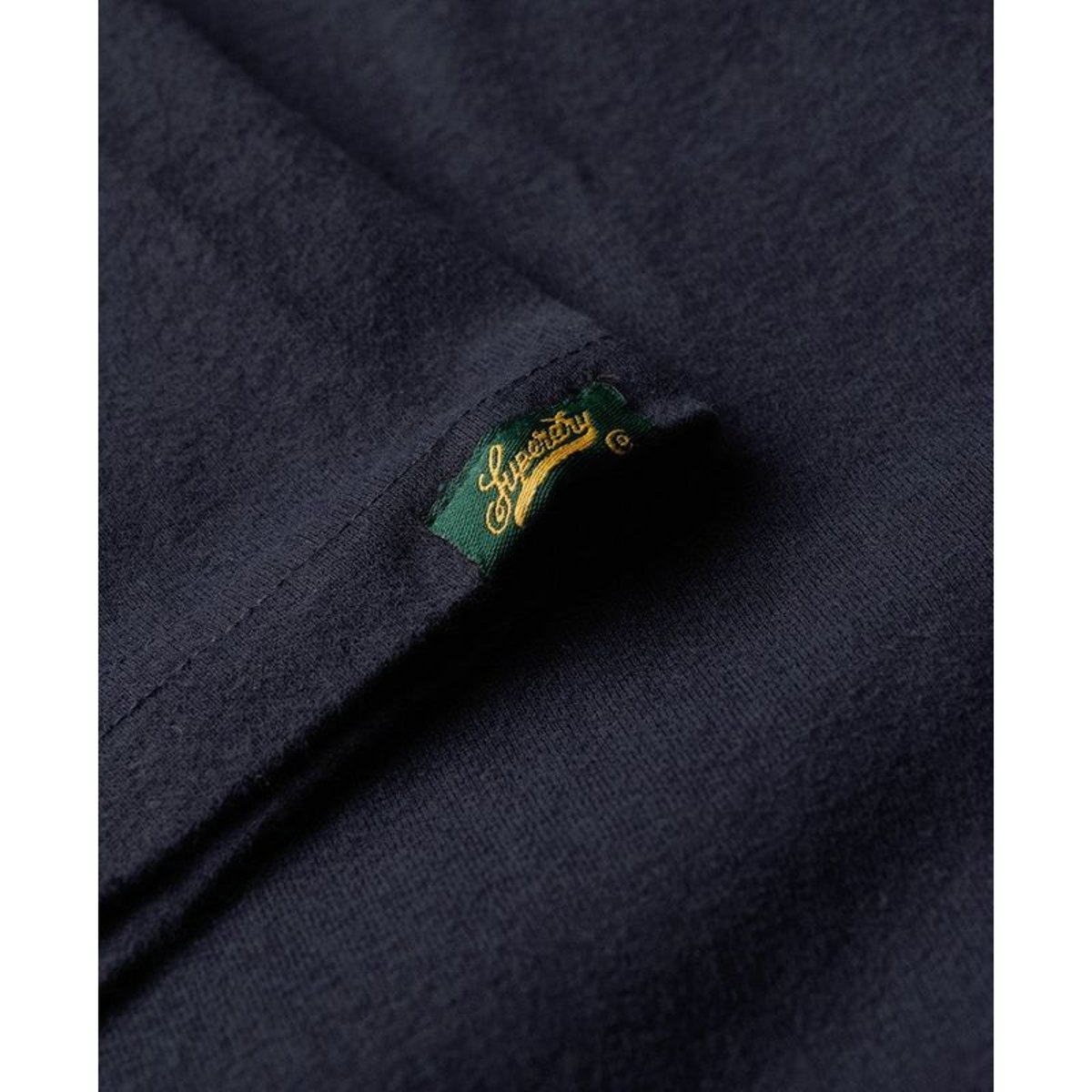 T-shirt ajusté floqué Varsity bleu marine intense, SUPERDRY