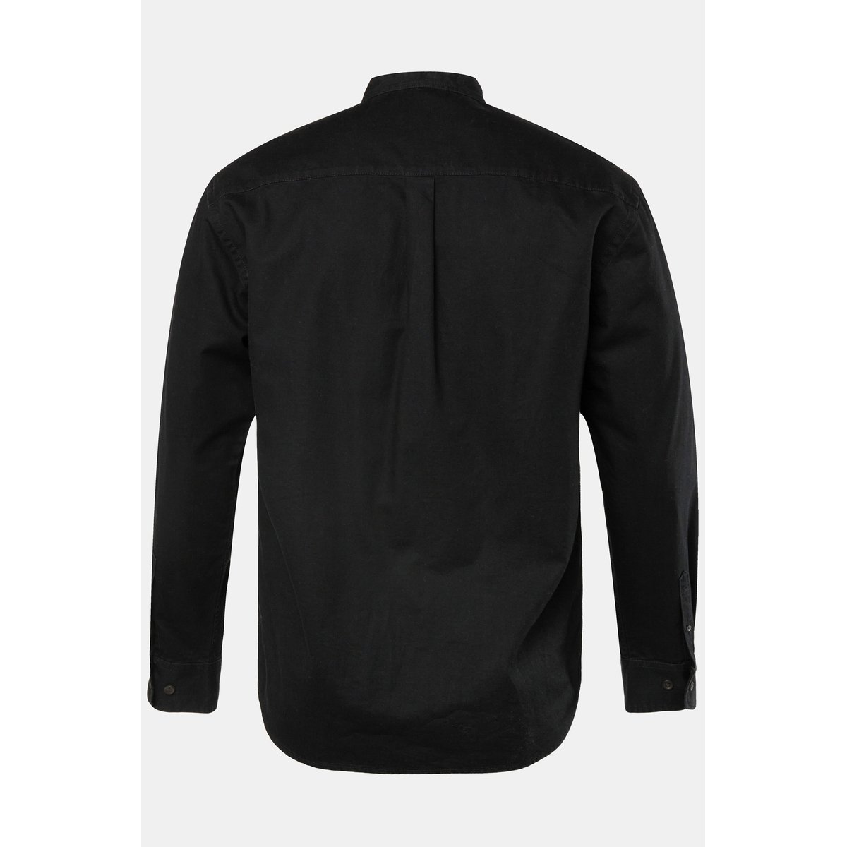 Chemise en jean, manches longues, col droit noir, JP1880