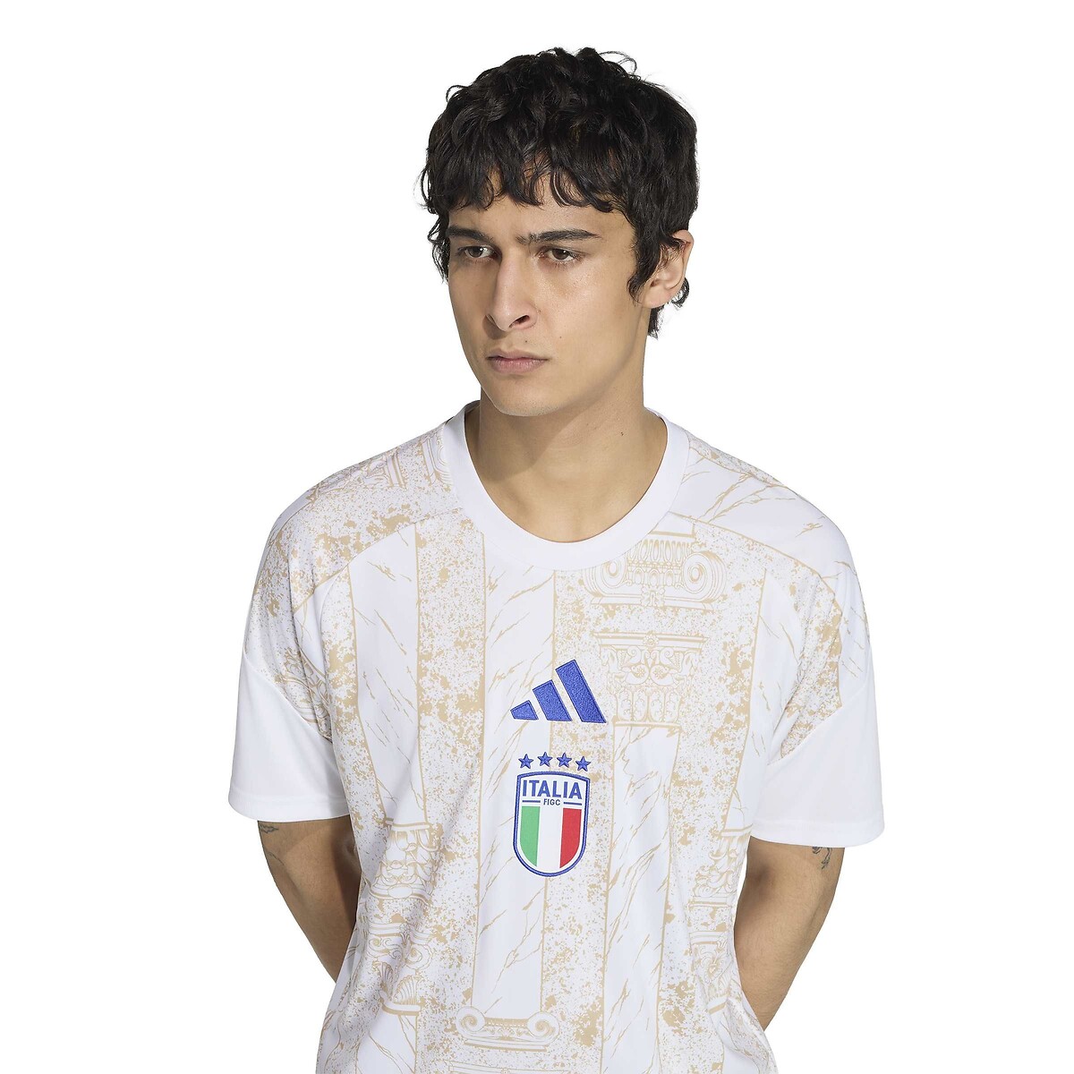 Maglia pre-gara Home Italia, Coppa del Mondo 2026 bianco, adidas Performance
