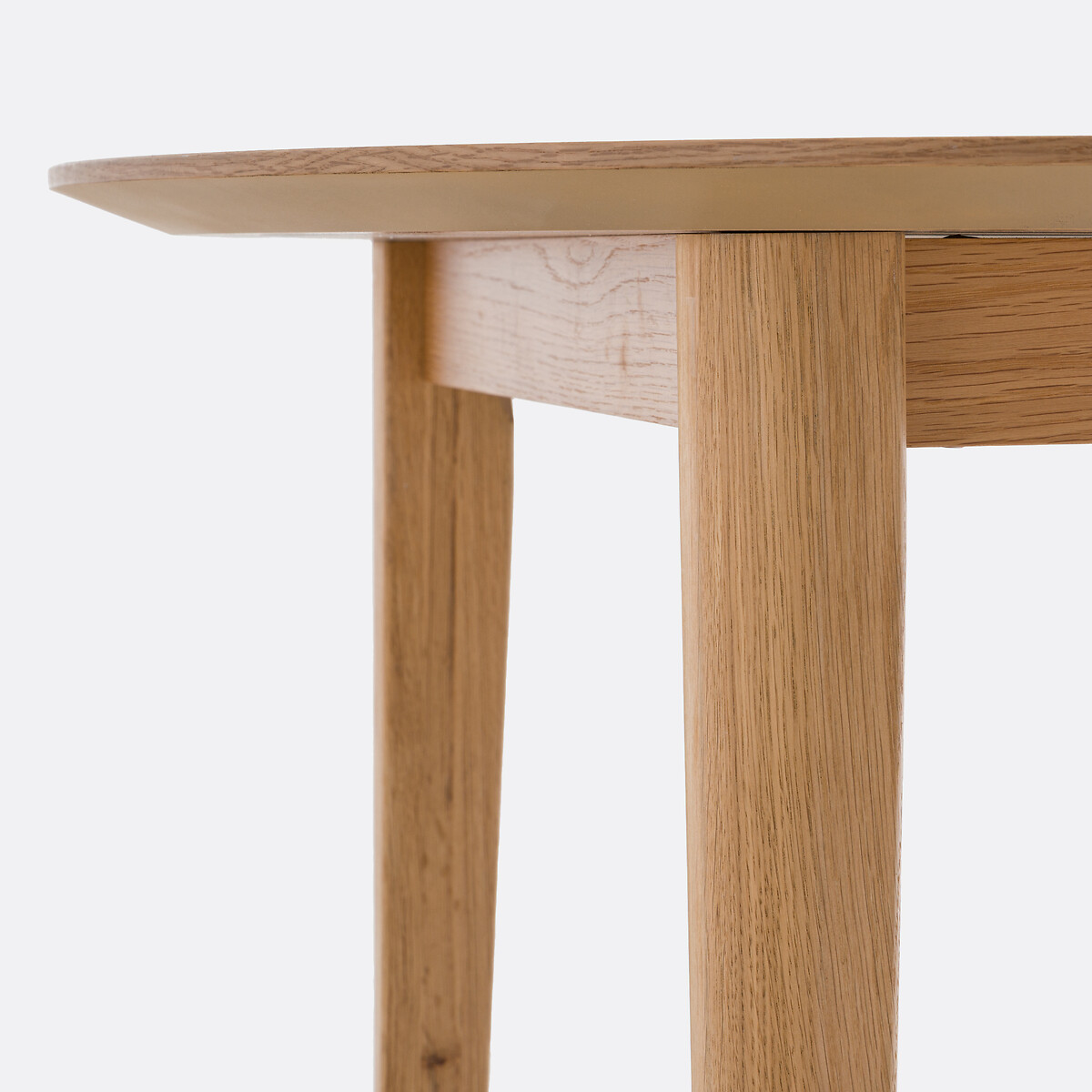 Table à manger, extensible, en plaqué chêne, 4 à 8 couverts, TIOGA coloris chêne, LA REDOUTE INTERIEURS