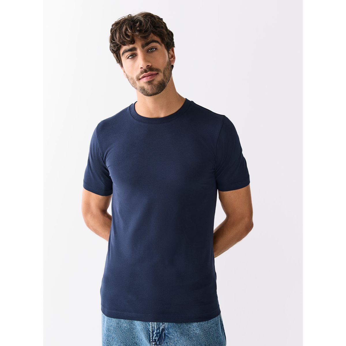 T-shirt en coton essential, lot de 6 noir/blanc/marine/gris, NEXT