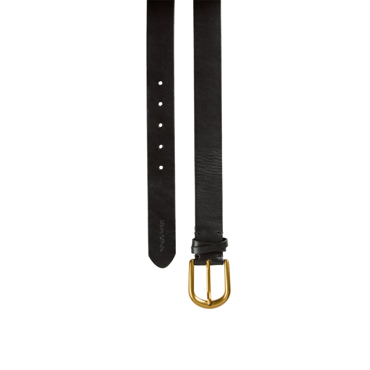 Ceinture en cuir de vache robuste noir, MARC O'POLO
