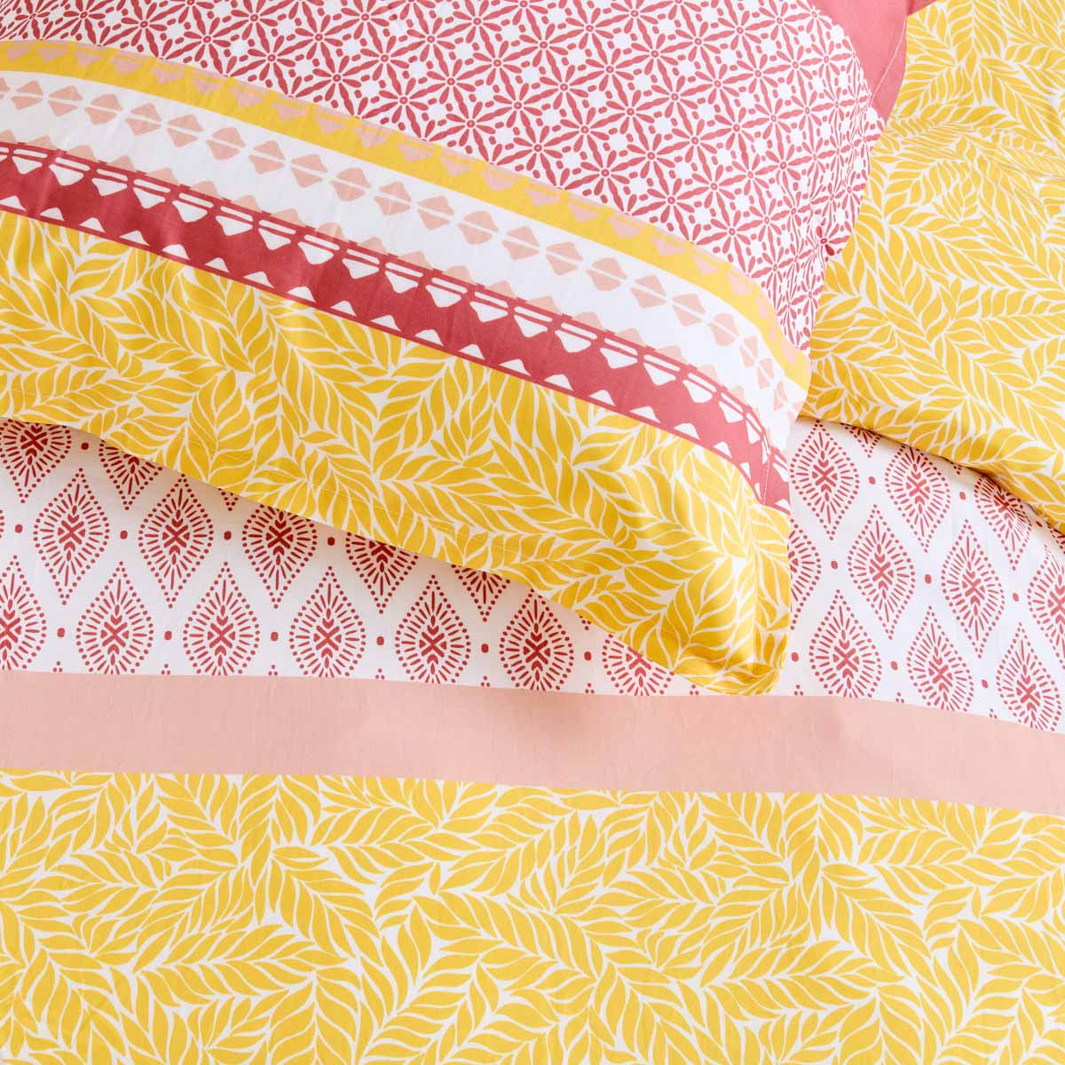 Parure De Lit Housse De Couette Blanc Des Prés - TERRE D'OCRE blanc, TRADITION DES VOSGES