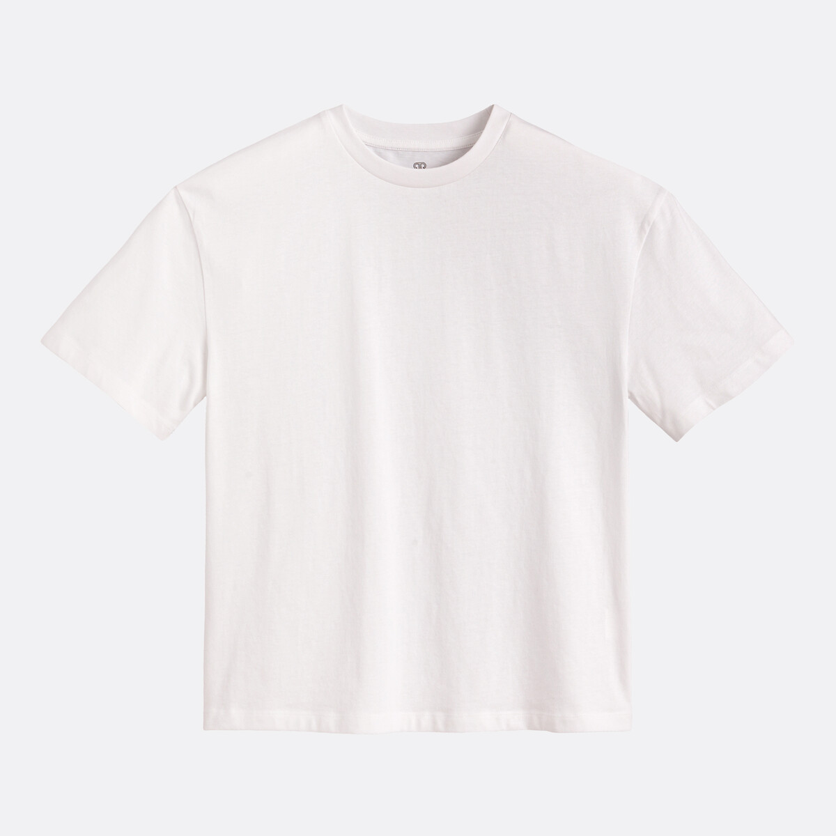 T-shirt loose, col rond, manches courtes blanc, LA REDOUTE COLLECTIONS