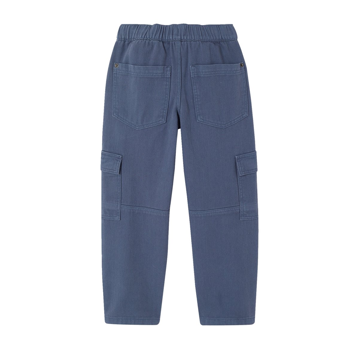 Pantalon cargo morphologie fin bleu jean, VERTBAUDET