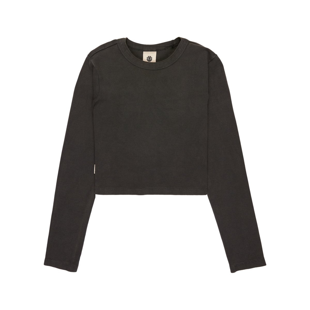 T-shirt manches longues ICON CROP W noir off black, ELEMENT