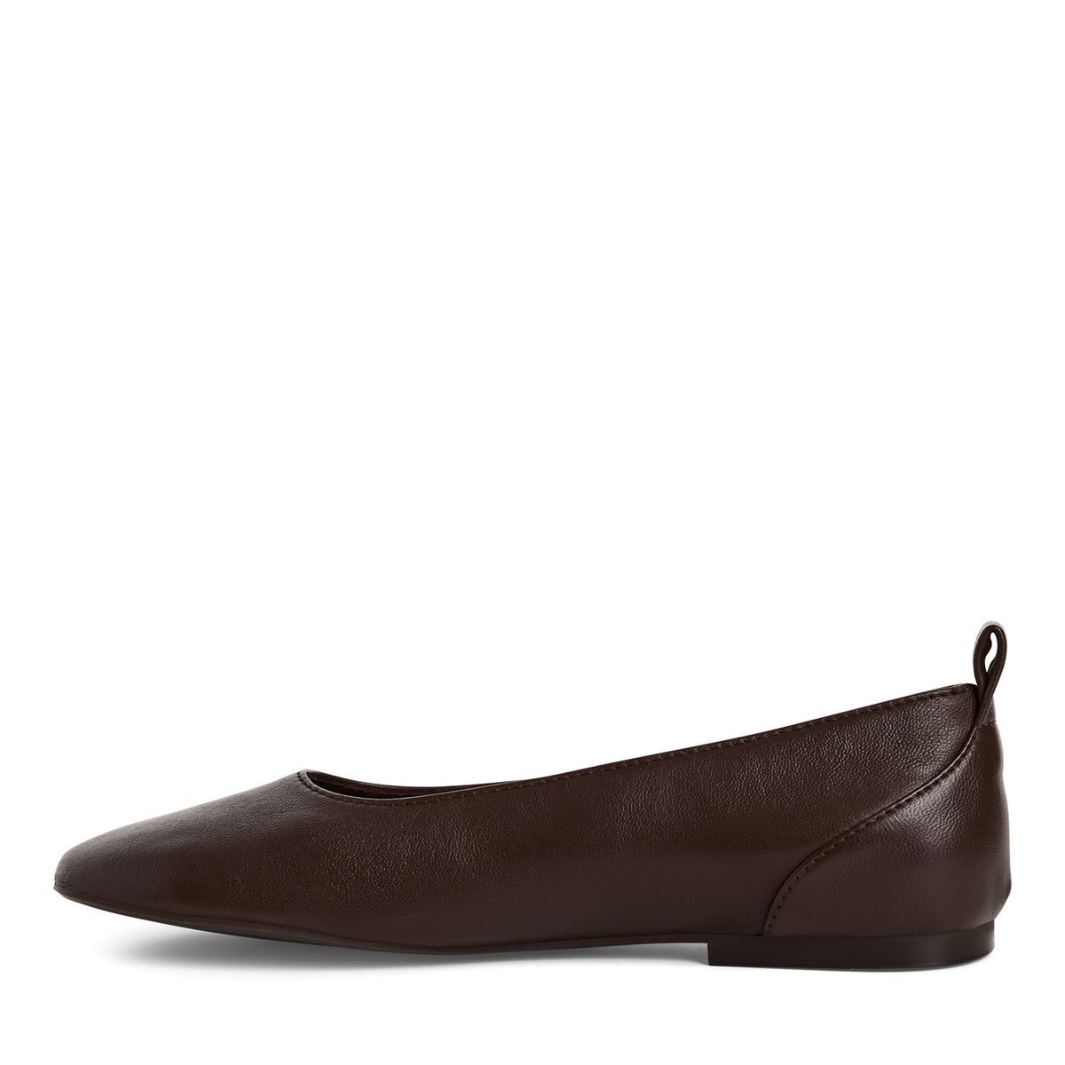 Ballerine en cuir marron mocca, TAMARIS