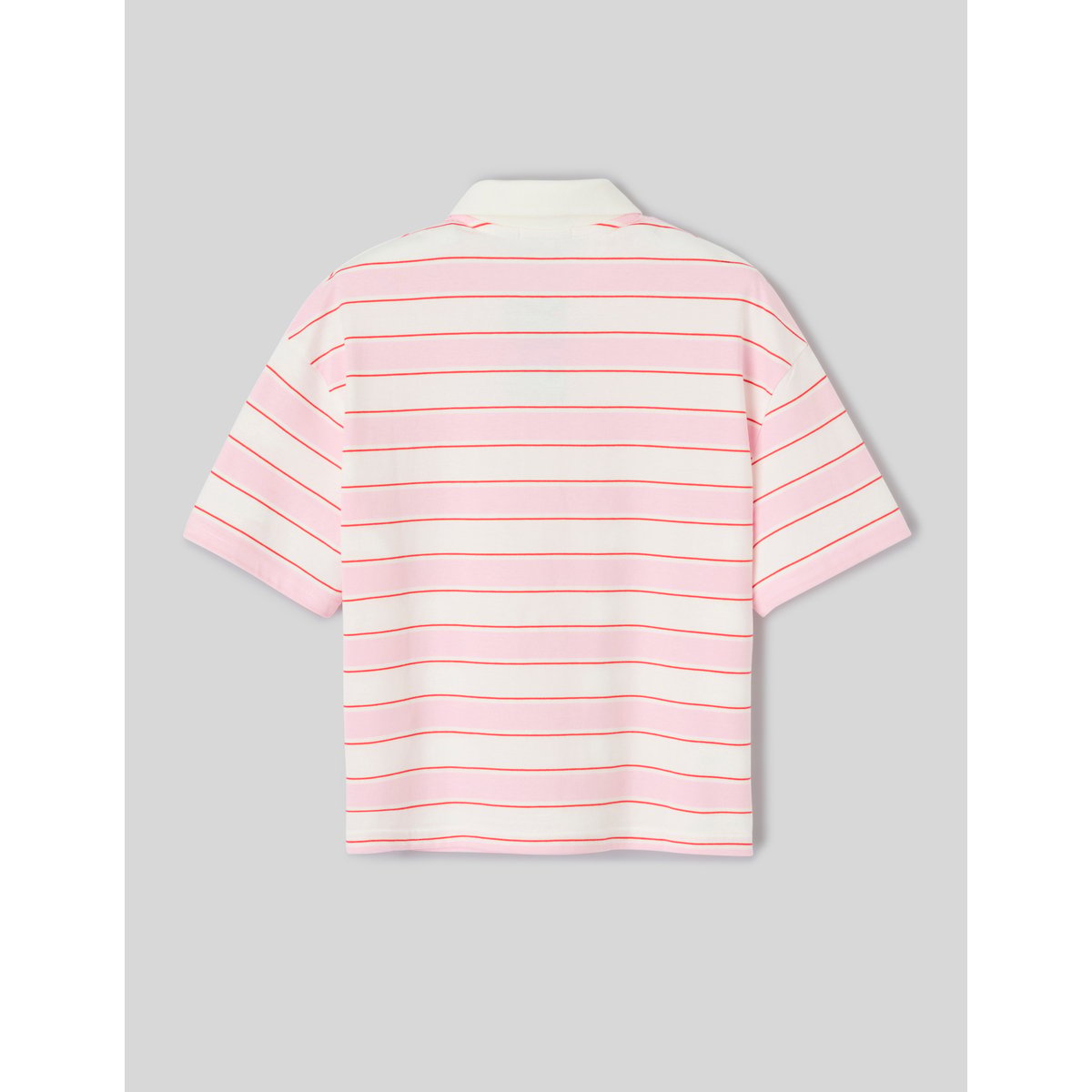 Polo rayé manches courtes multicolore, BZB
