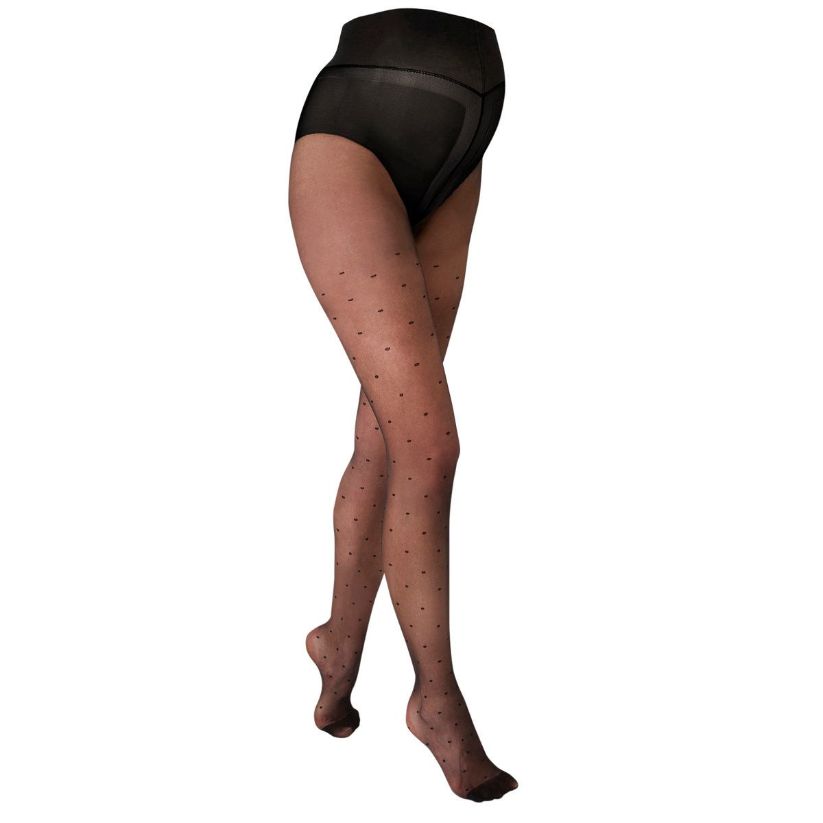 Collant de grossesse avec plumetis noir, VERTBAUDET