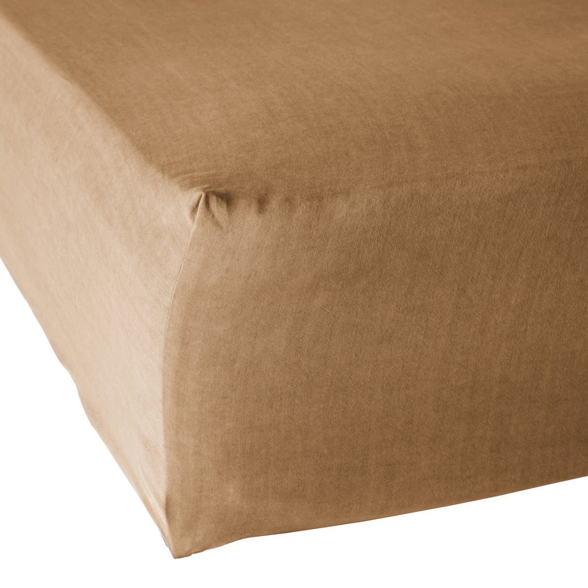 Drap housse en Lyocell Gabrielle camel, EDEN