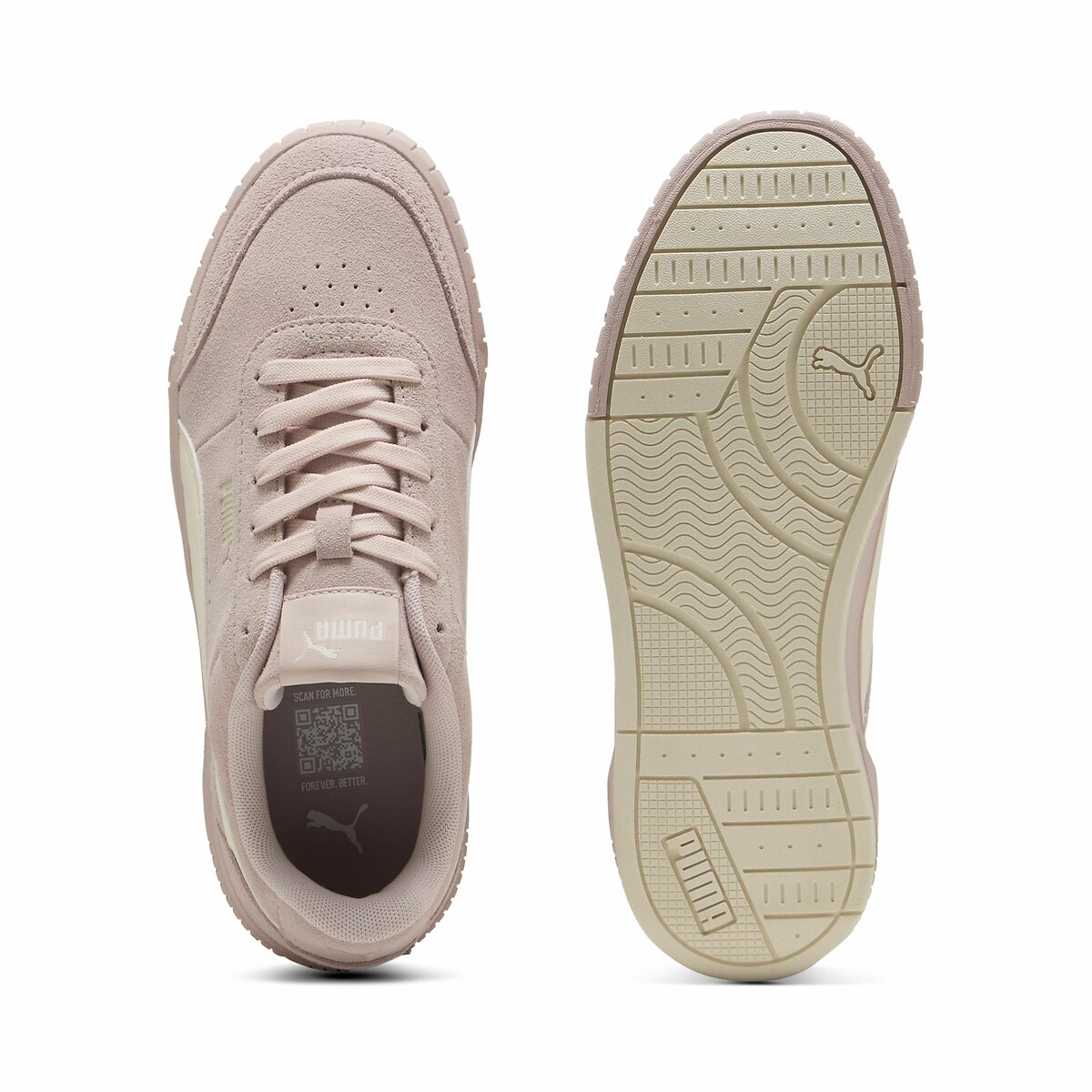 Baskets Carina Mia Suede rose/écru, PUMA