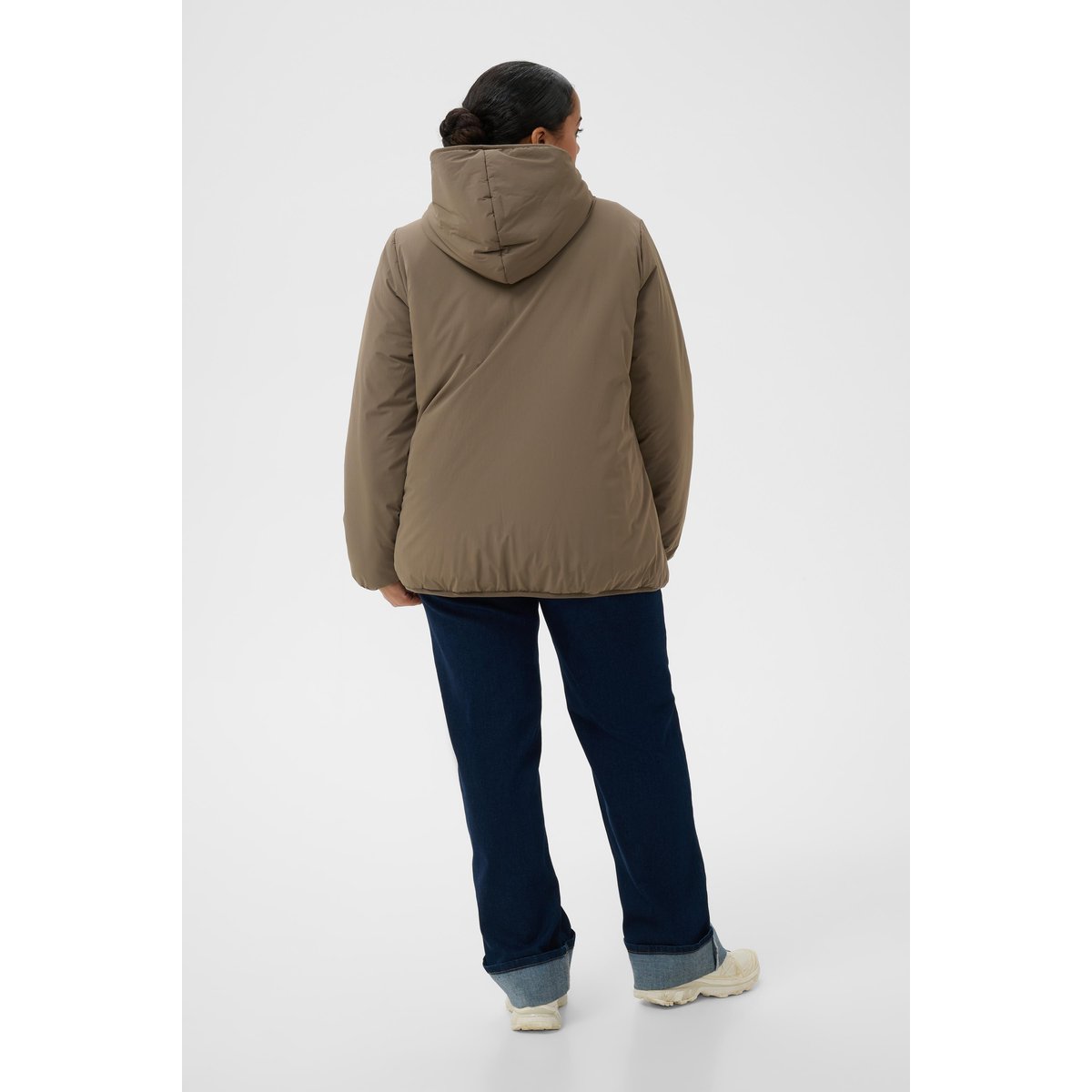 Manteau gris bungee cord, KAFFE CURVE