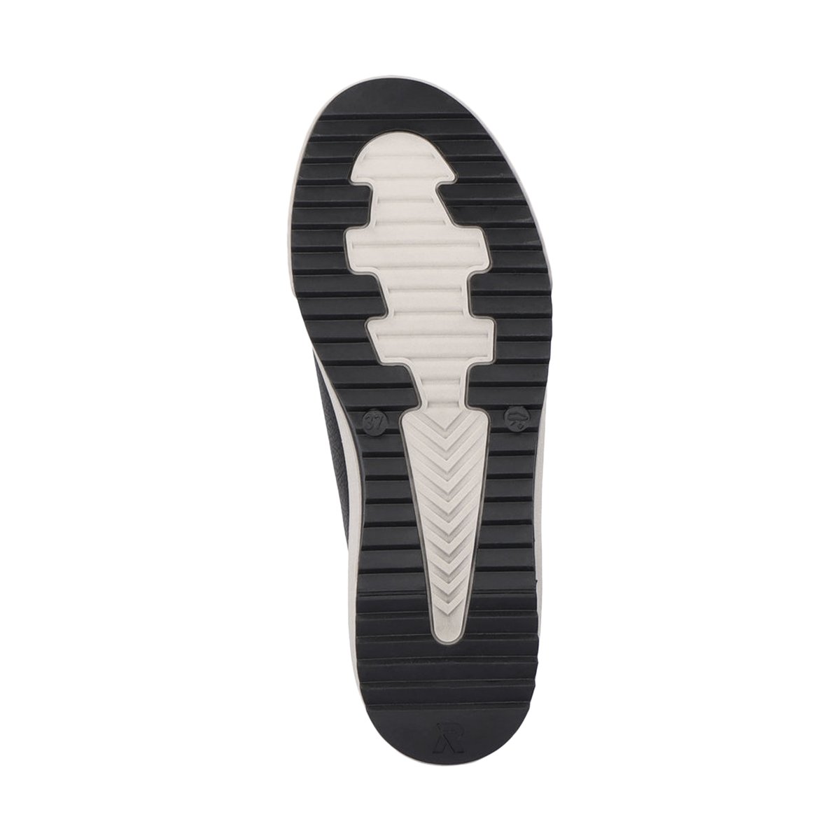 Basket Montante Cuir Revolution Columbo noir, RIEKER