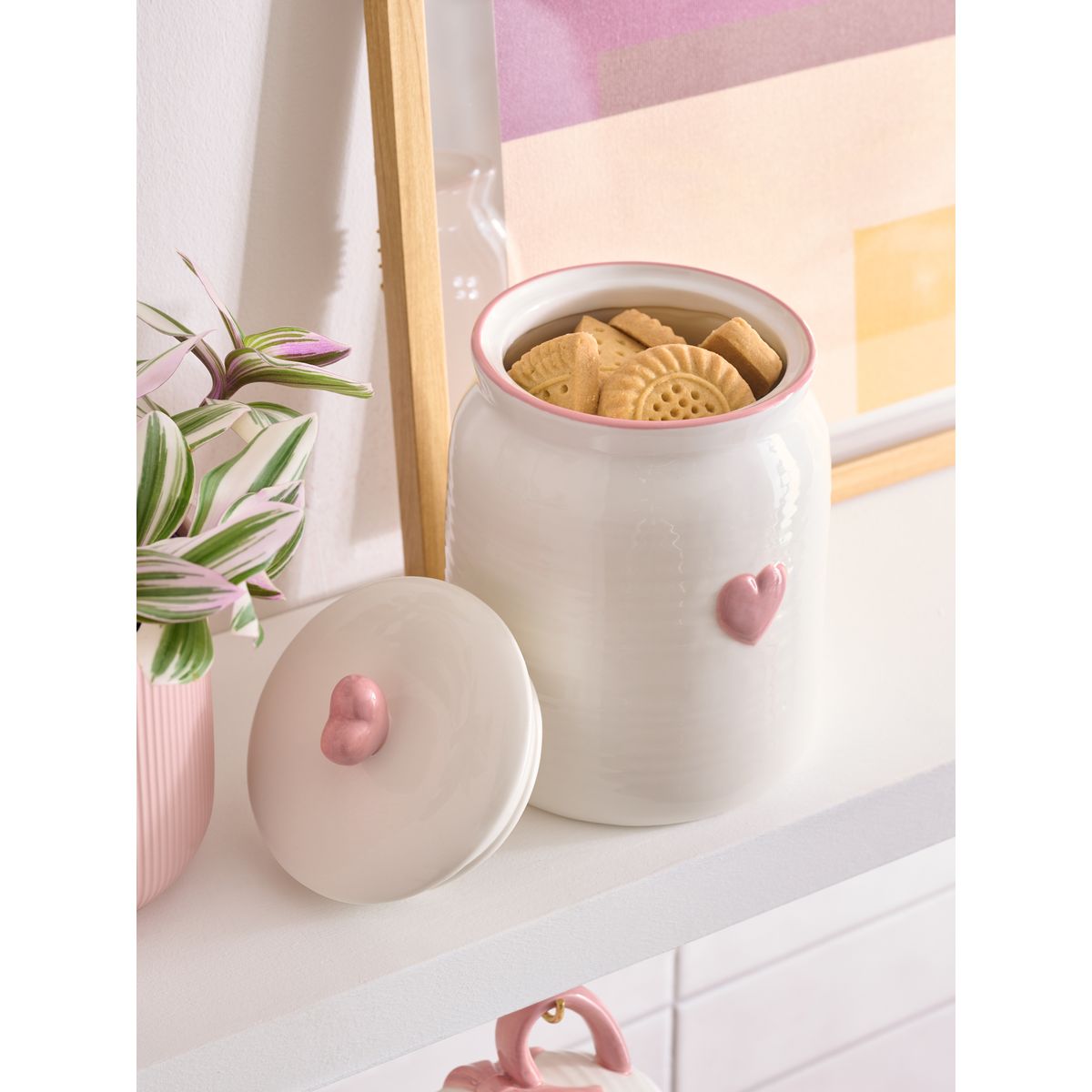 Bocal à biscuits cœur rose, NEXT