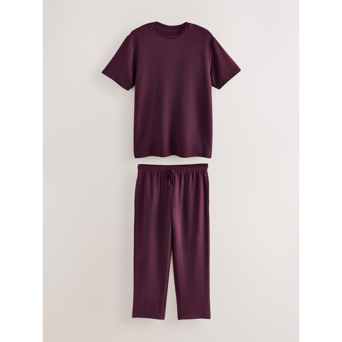 Pyjama manches courtes en modal tencel™ violet prune, NEXT