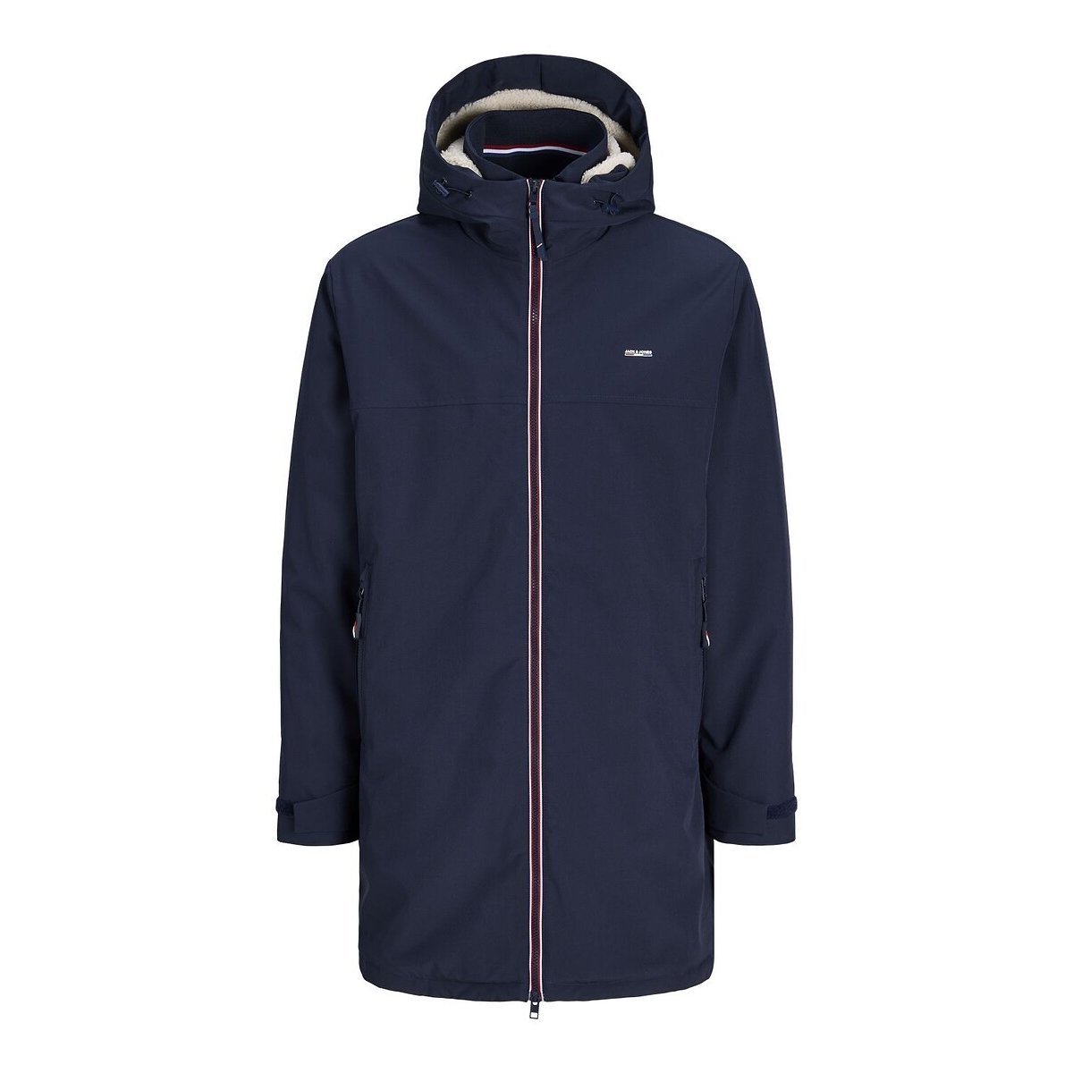 Giacca a vento lunga imbottita blu marino, JACK & JONES