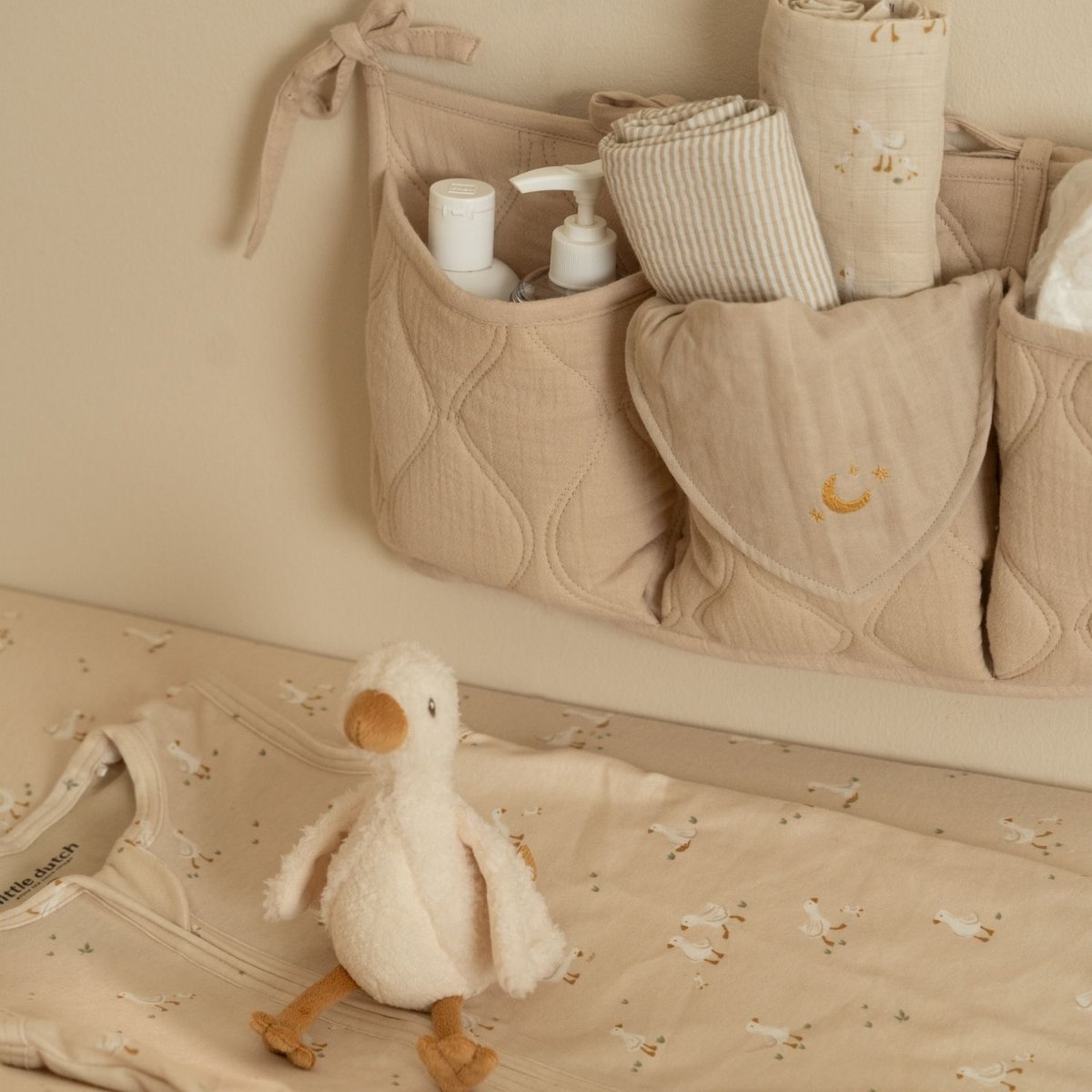 Organisateur de lit beige, LITTLE DUTCH