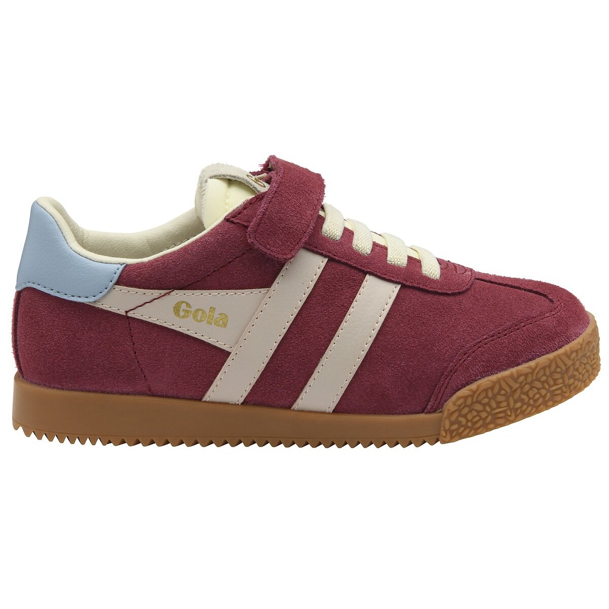 Baskets à scratch, en cuir, ELAN STRAP cerise, GOLA