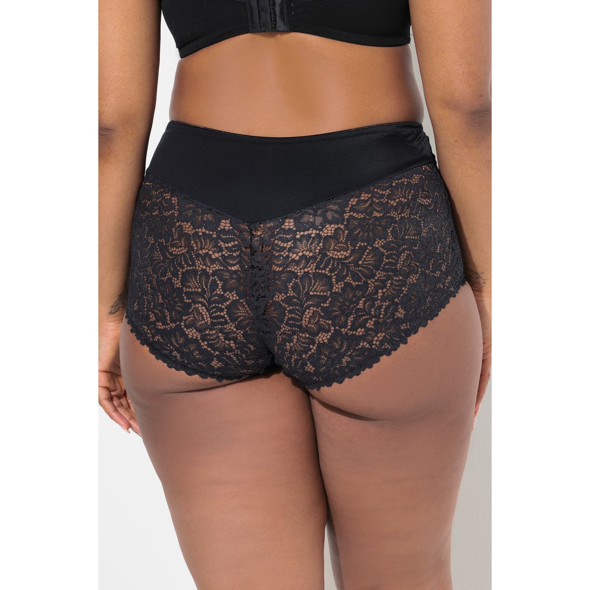 Panty TruYou taille haute, avec dentelle noir, ULLA POPKEN