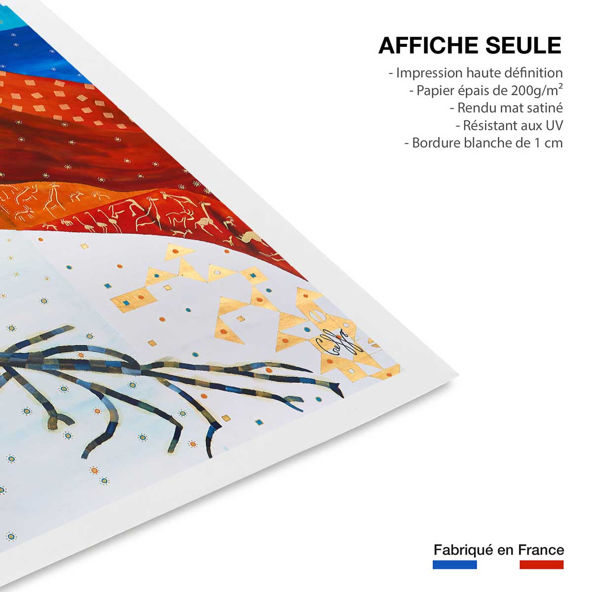 Affiche deco voyage en namibie affiche seule, HEXOA