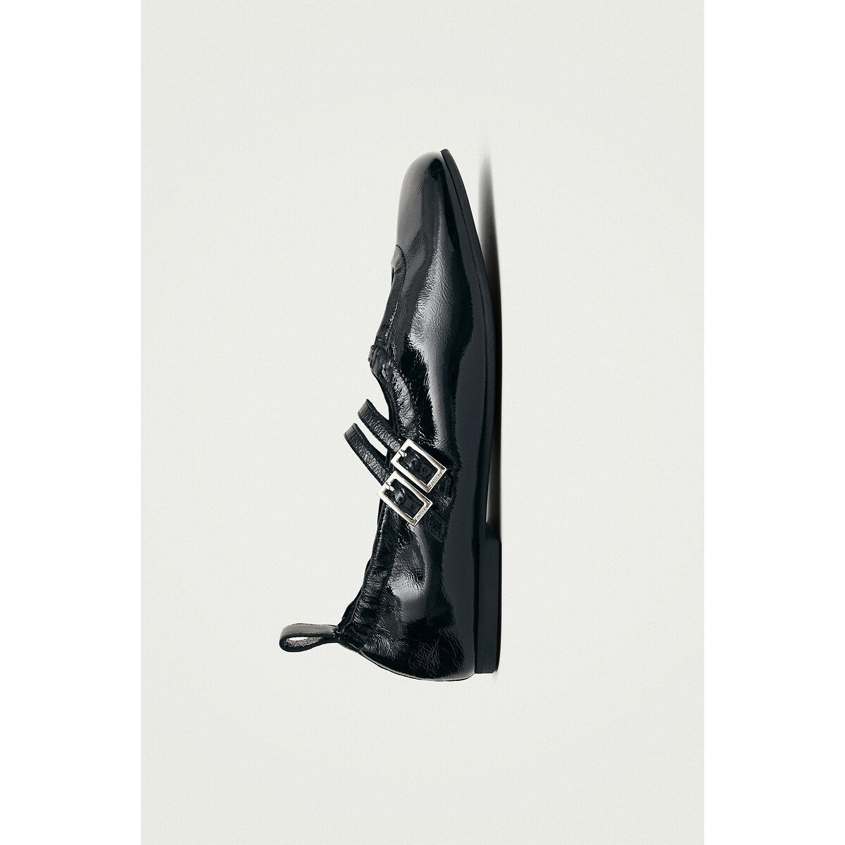 Anne Mary Jane Ballet Pumps in Leather black, ALOHAS