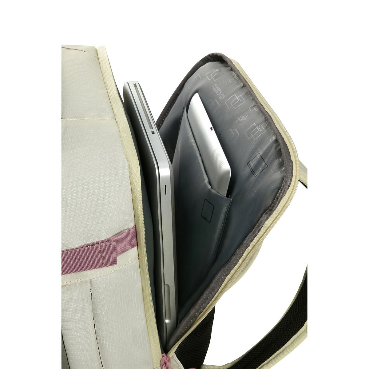 Mochila Underseater S/M Take2Cabin, 15,6", American Tourister bege, AMERICAN TOURISTER
