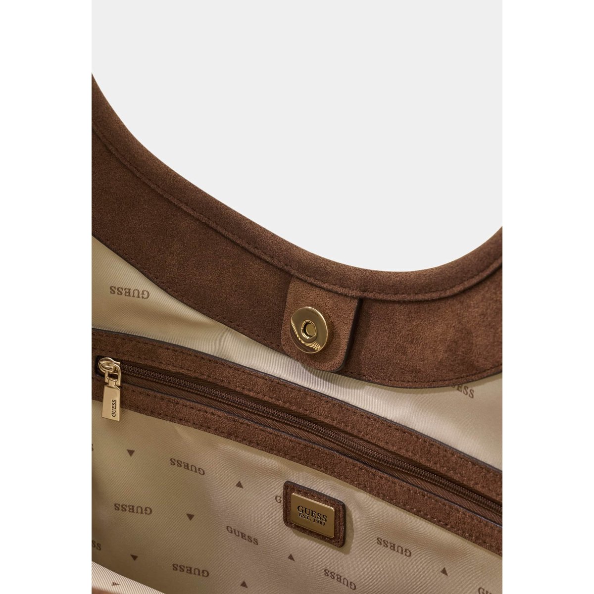 Sac Tote Avec Logo Samantha marron multi, GUESS