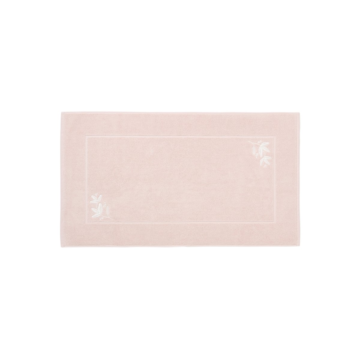 Tapis de bain OPALYS blush, CARRE BLANC