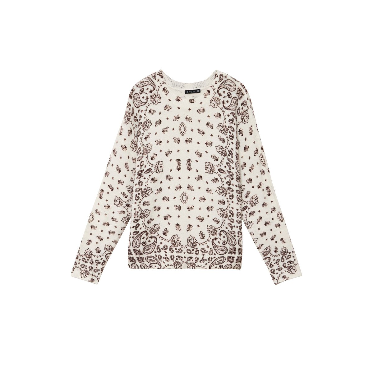 Pull col v marron, BREAL