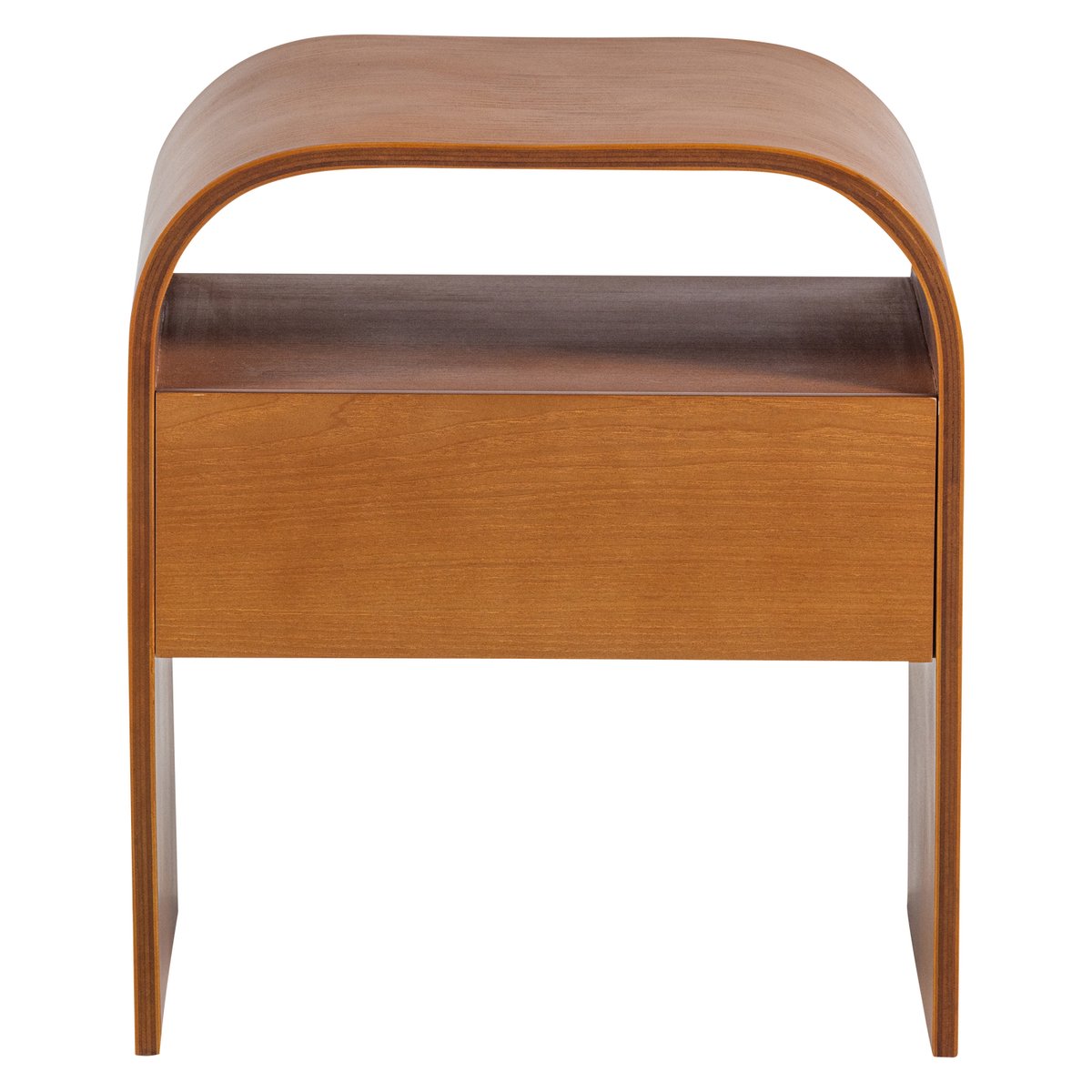 Table de chevet en mdf MOMO marron, WOOOD