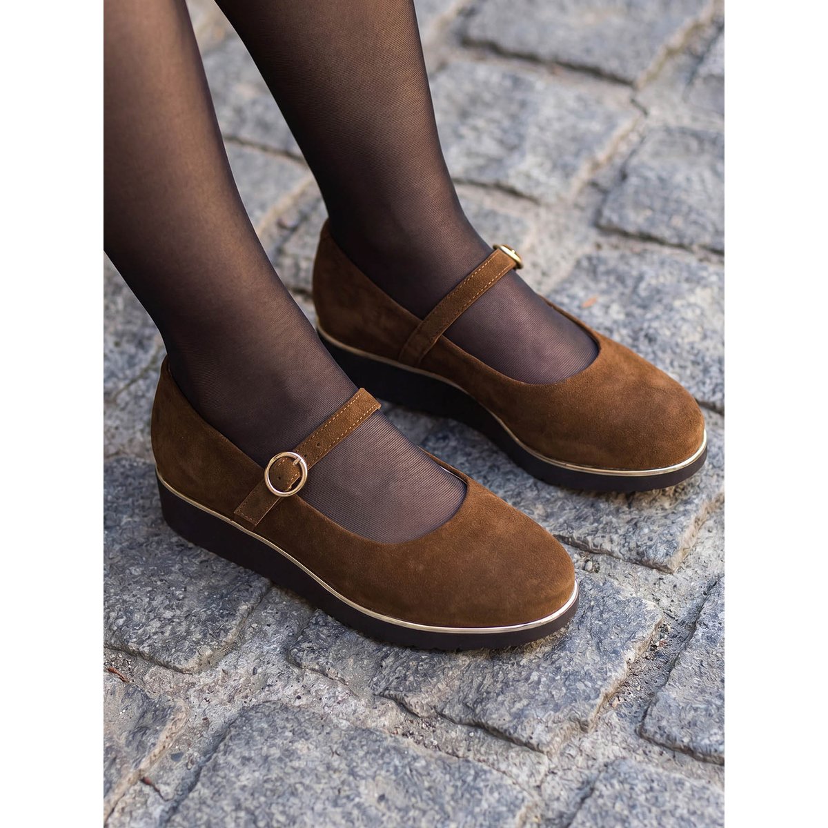 Babies cuir femme marron, PEDICONFORT