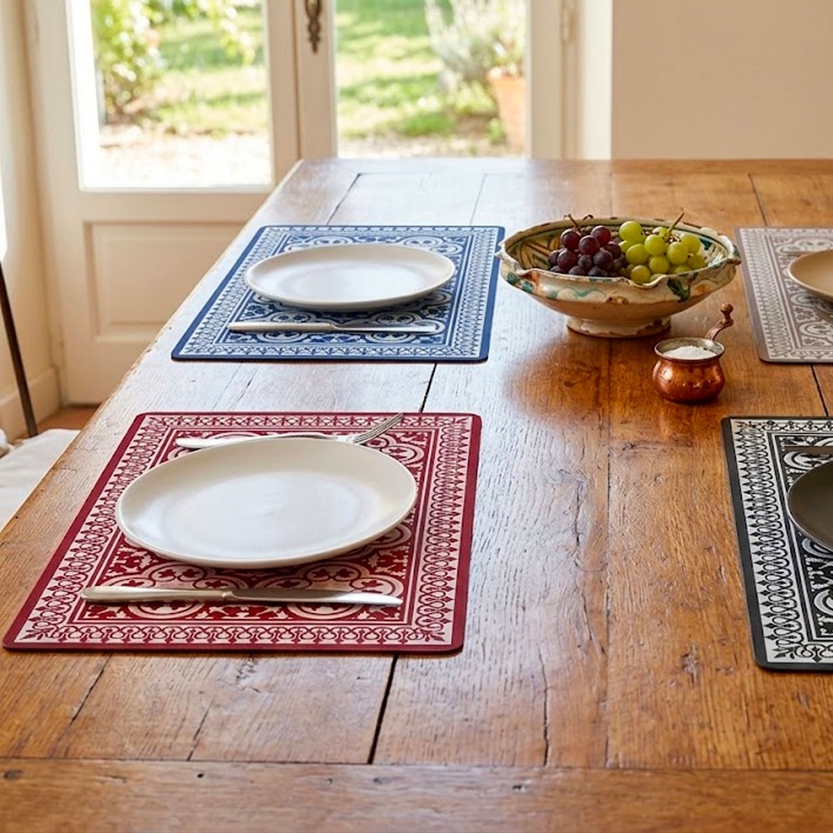 Set de 4 sets de table vinyle mosaïque 28.5x43.5cm multicolore, WADIGA