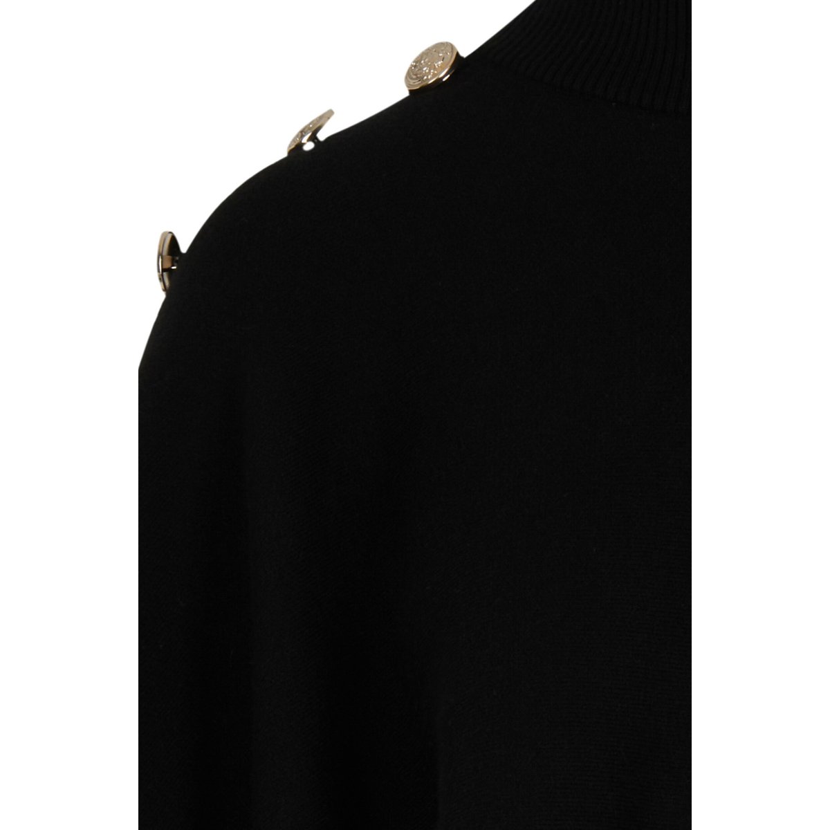 Cape avec col montant noir, MORGAN