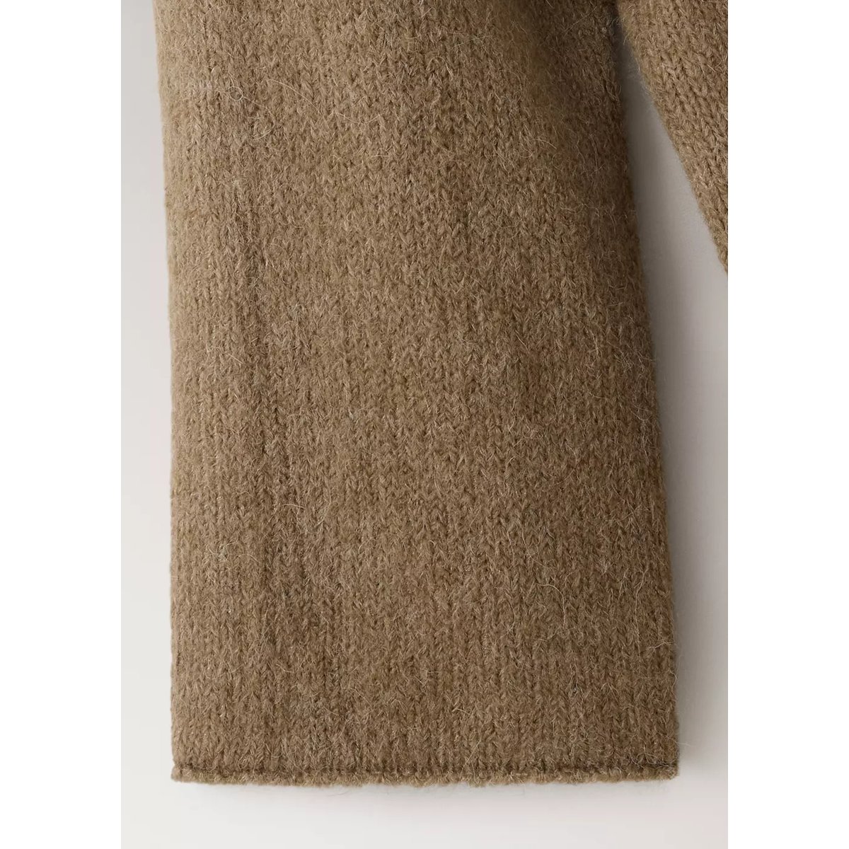 Cardigan laine mélangée marron, MANGO