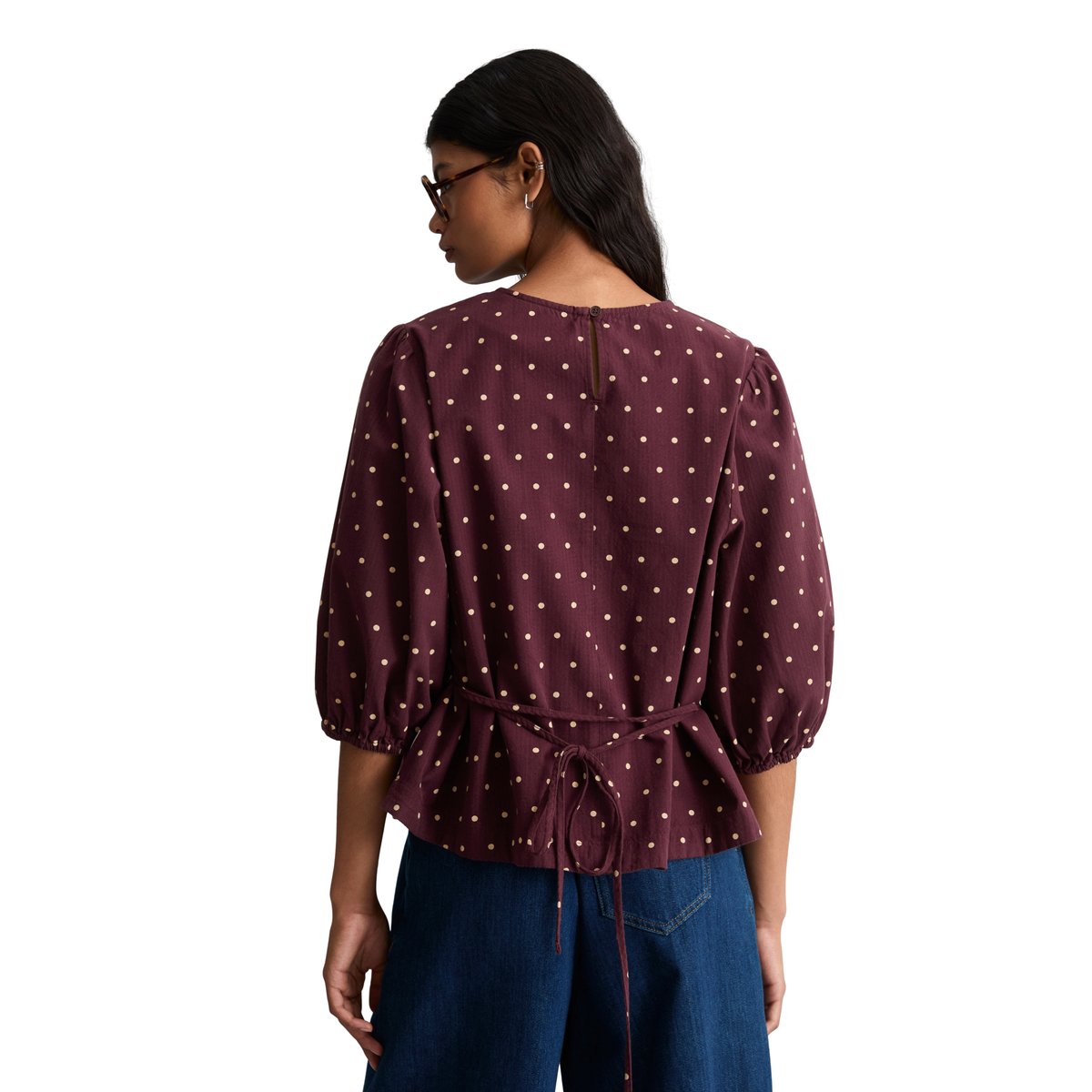 Chemisier en seersucker, coupe classique en pur coton bio rouge, MARC O’POLO DENIM