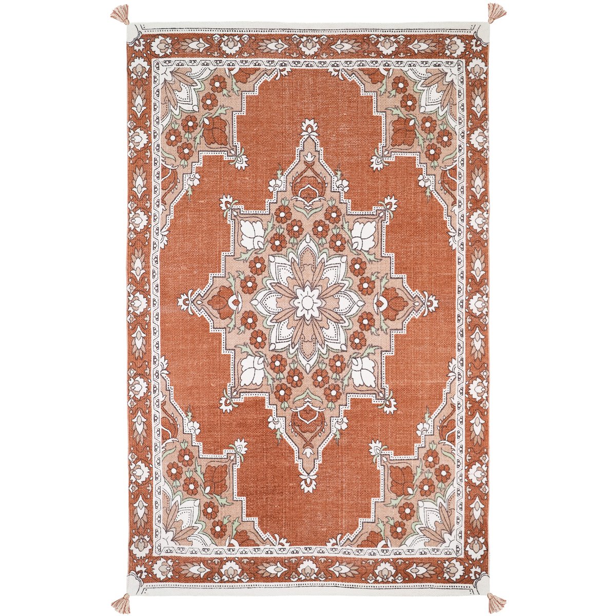 Tapis coton imprimé motif bohème LALITHA multi, NATTIOT