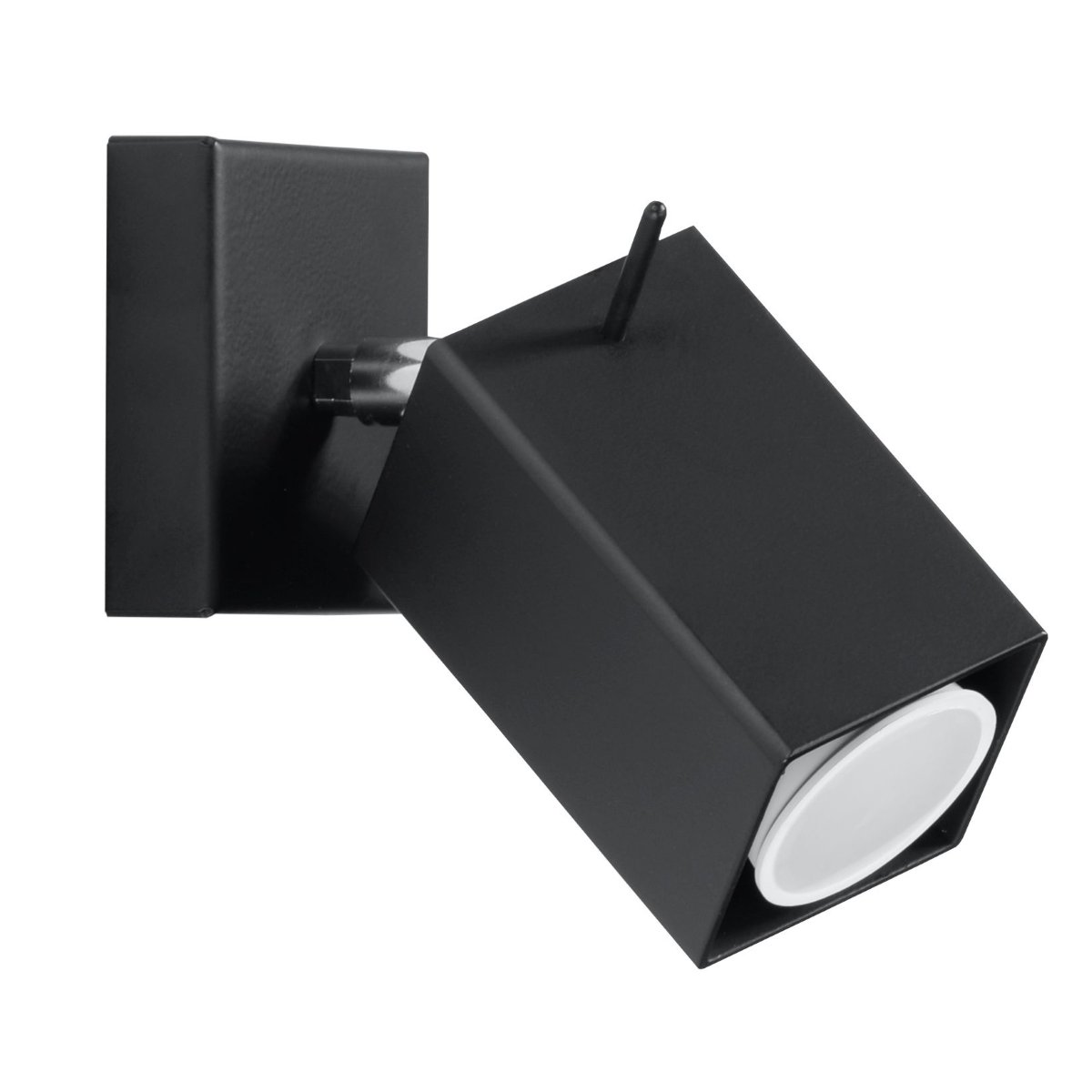 Applique Acier Noir GU10 1 Merida noir, EDEN