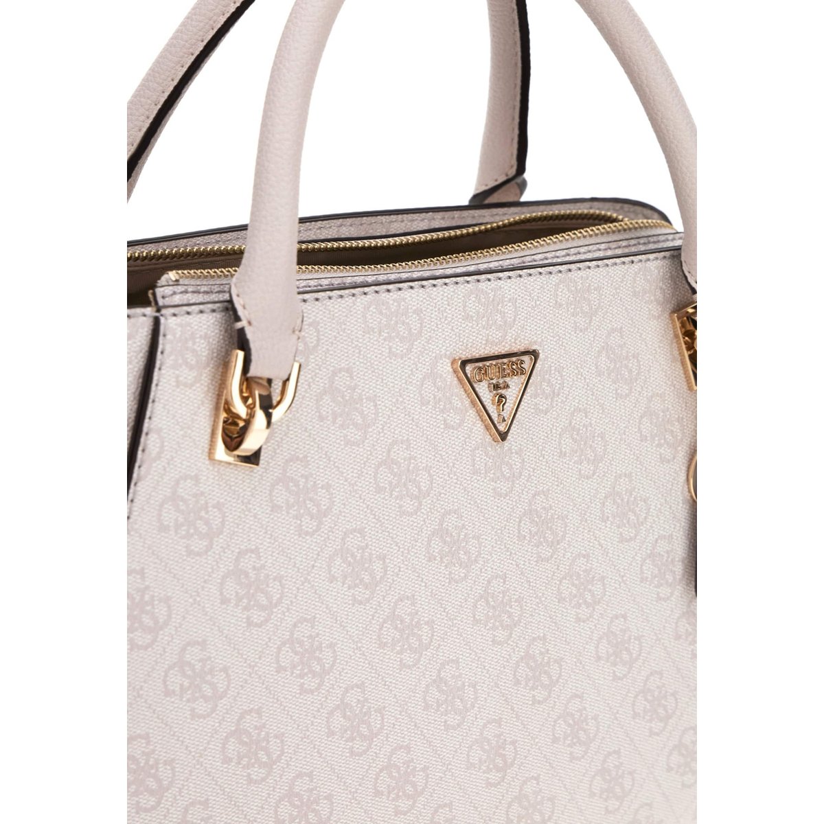 Sac À Main Noelle Logo 4G blanc, GUESS