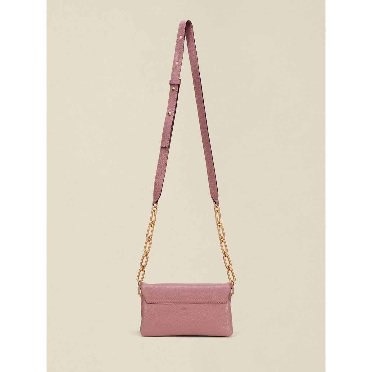 Borsa crossbody Ophelia in vera pelle rose, OLTRE