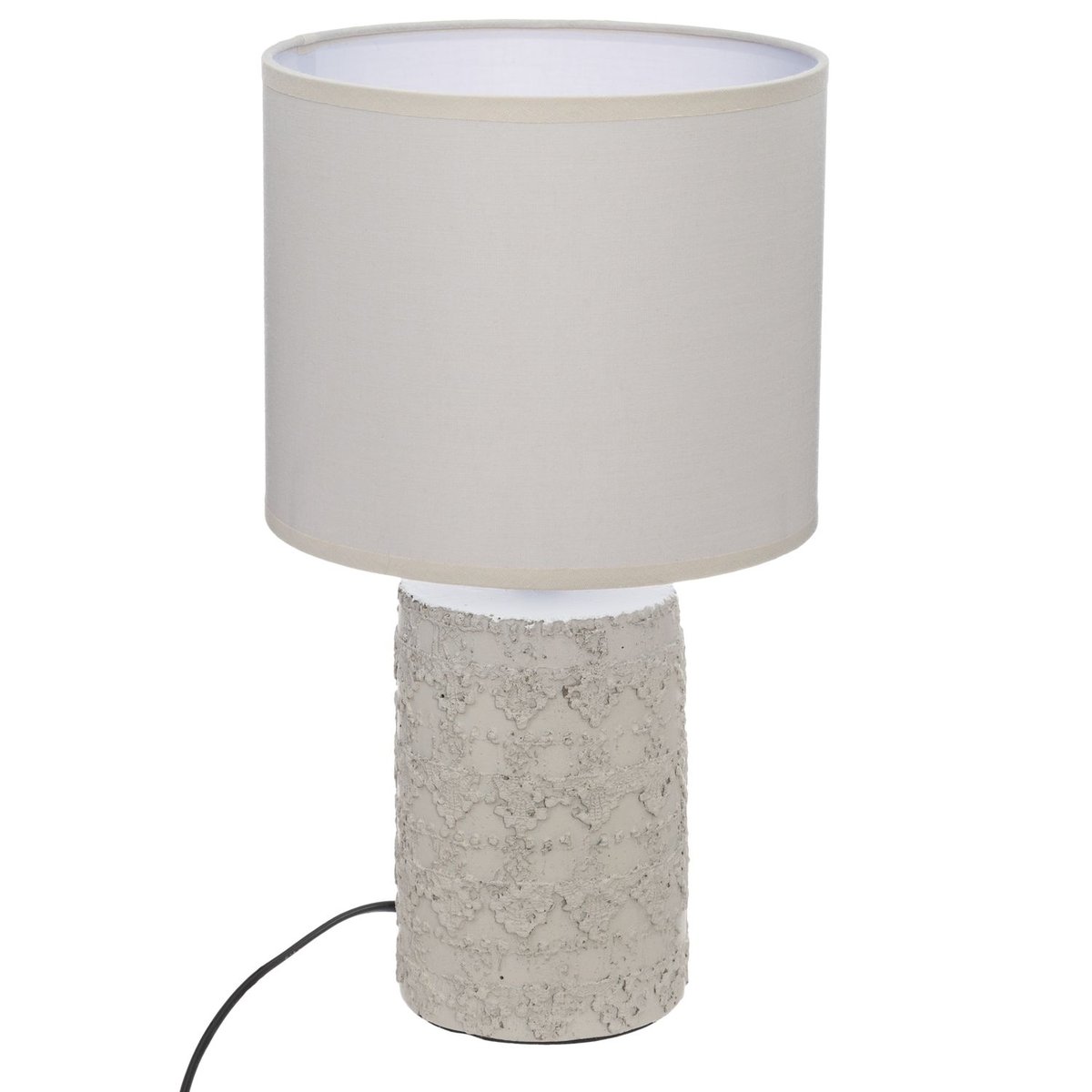 Lampe à poser en grès MELO beige, ATMOSPHERA