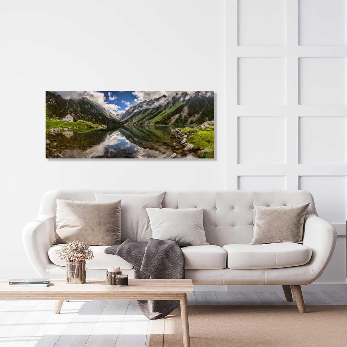 Tableau panorama sur montagne tableau alu dibond, HEXOA