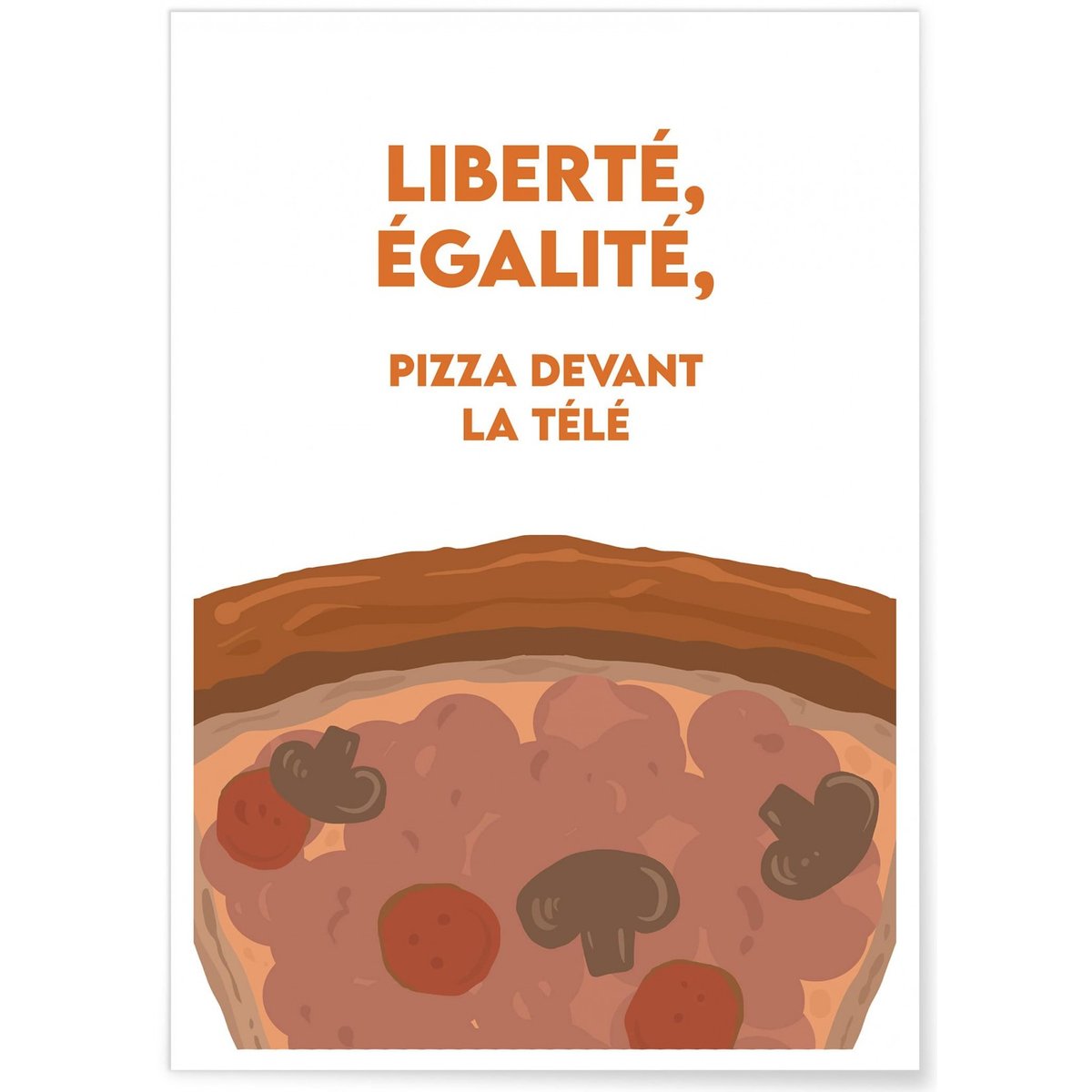 Affiche Liberté Égalité blanc, L'AFFICHERIE