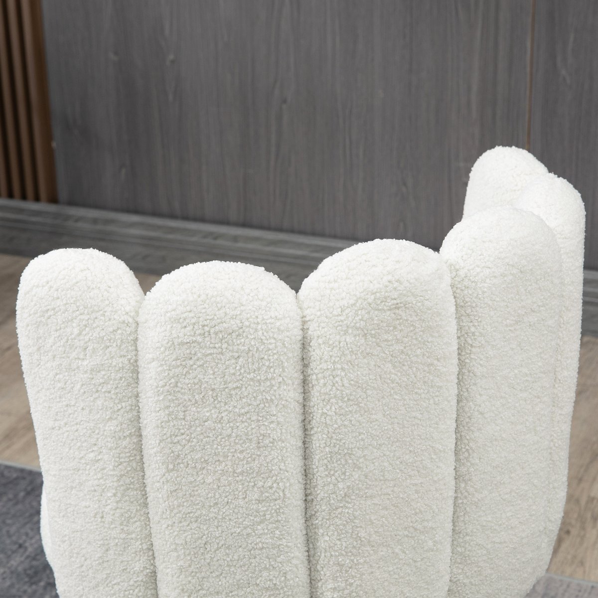 Tabouret de bar Tissu 100% polyester Blanc crème, noir, HOMCOM
