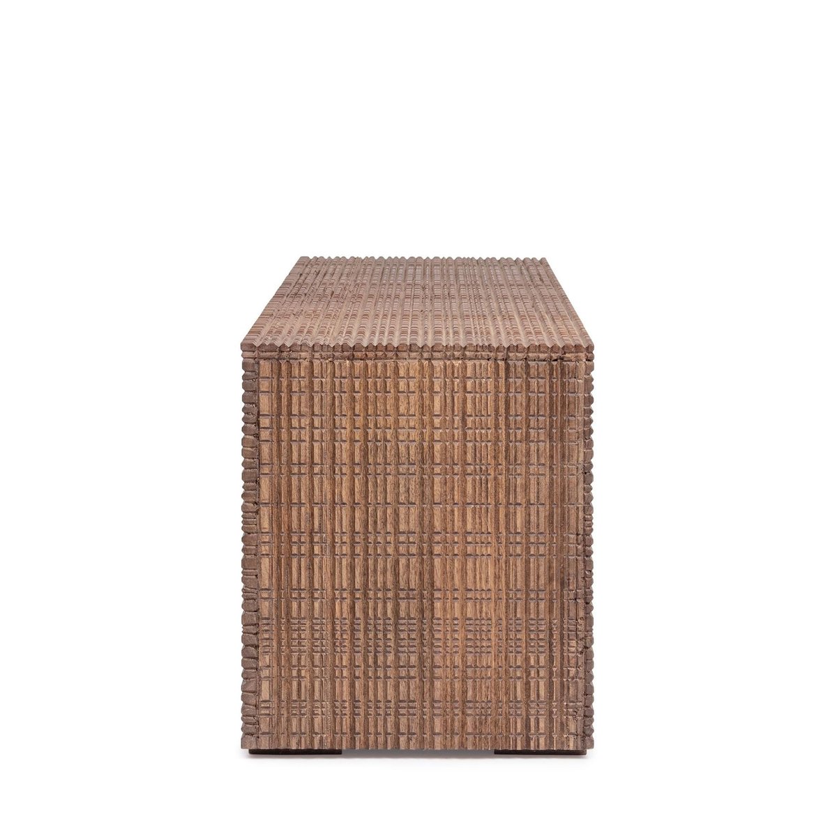 Table basse ou banc en bois de manguier marqueté L140 - BLAS marron, HELLIN, DEPUIS 1862