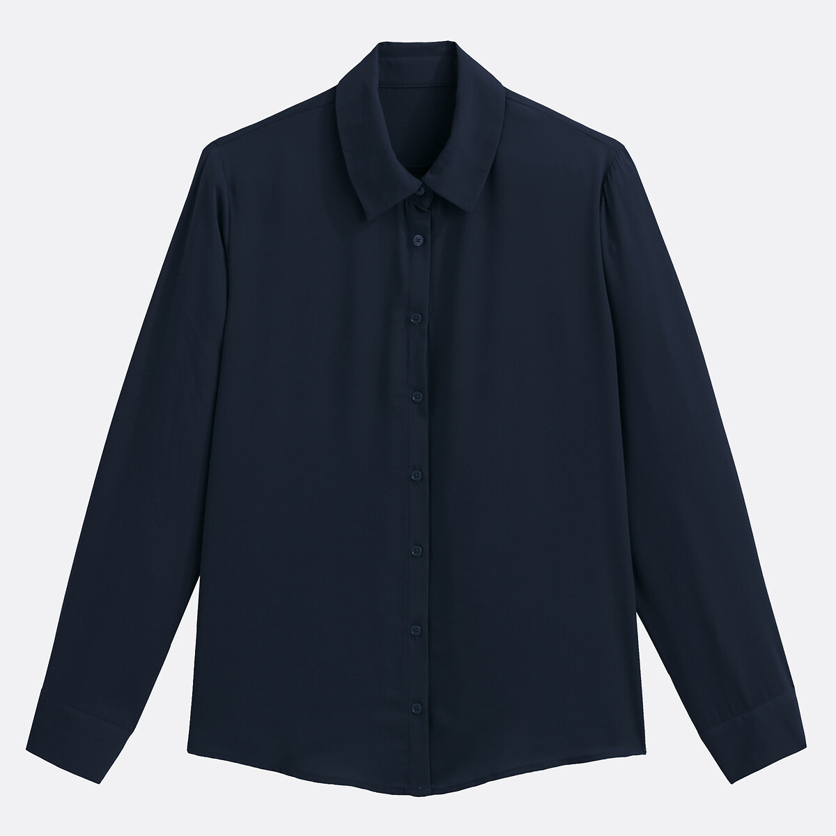 Camisa de mangas compridas marinho, LA REDOUTE COLLECTIONS