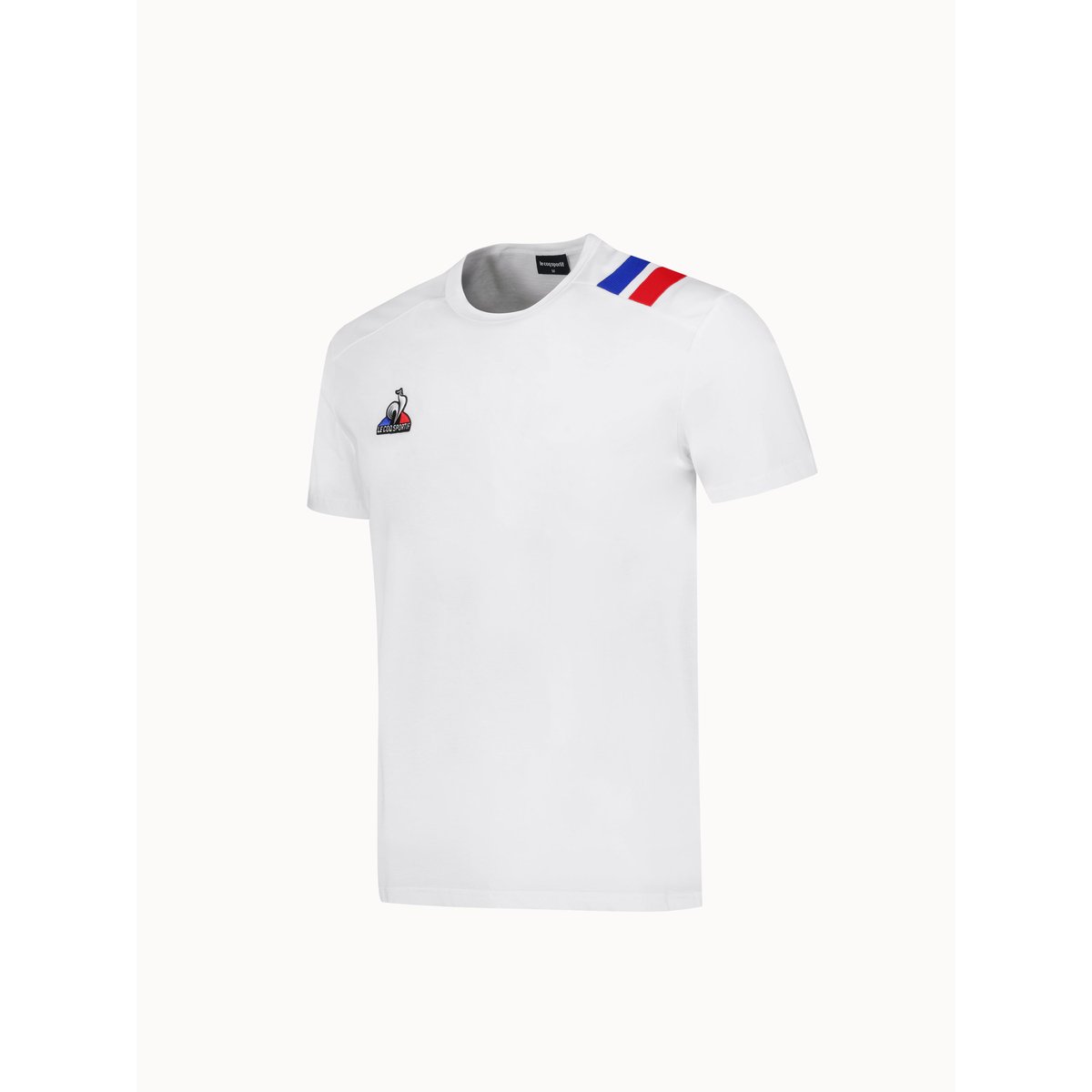T-shirt avec détails tricolores Teamsport new optical white, LE COQ SPORTIF