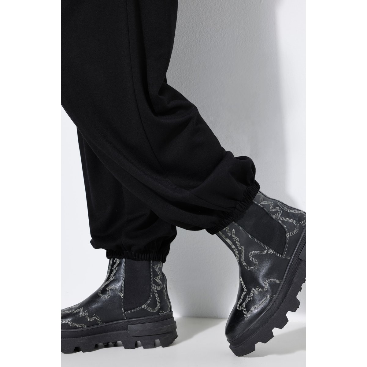 Pantalon bouffant, jambes très larges noir, STUDIO UNTOLD